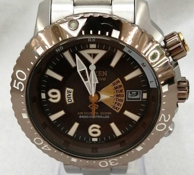 Citizen Promaster H112-T012990 Eco Drive Air Divers 200m Solar Mens Watch Auth