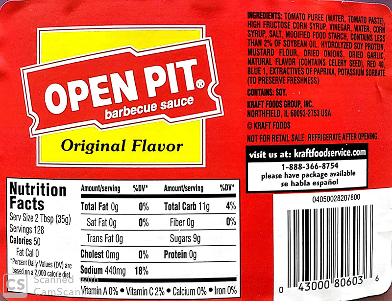 Original Flavor Barbecue Sauce - 1 Gallon(128Oz)