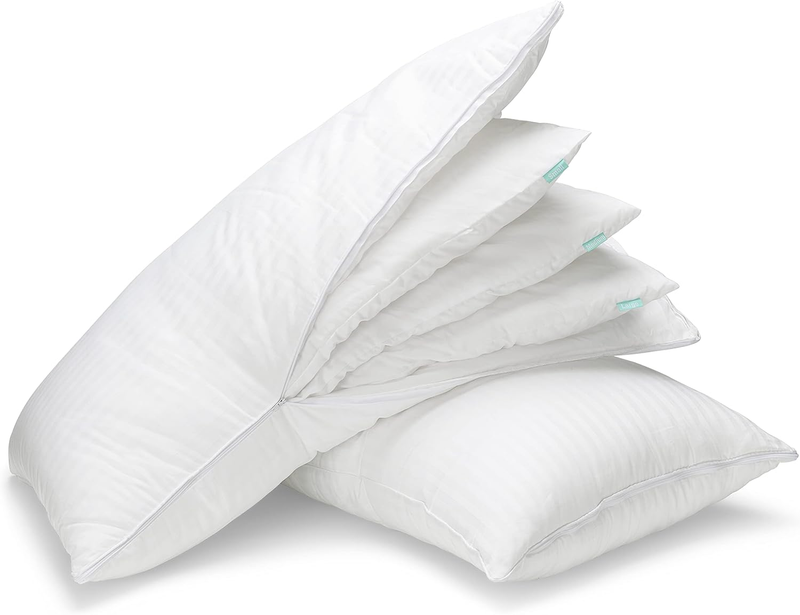 Adjustable Layer Pillows for Sleeping - Set of 2, Cooling, Luxury Pillows for Back, Stomach or Side Sleepers (King)