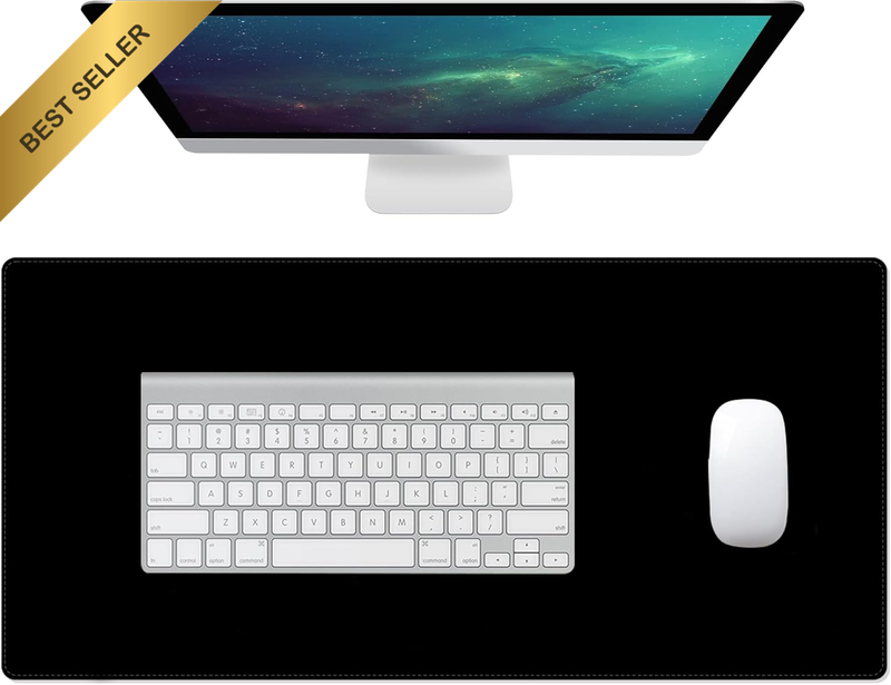 Mouse Pad, Non-Slip Desk Pad, Waterproof PVC Leather Desk Table Protector,Ultra