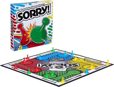 Sorry! Classic Hasbro Board Game for Kids Ages 6 and Up, Sorry Game 2-4 Players