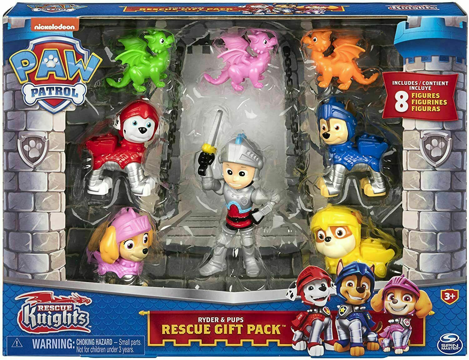 PAW Patrol フィギュアとミニカーセット Amazon.com: Paw Patrol: The Mighty Movie Toy Vehicle Set- 7