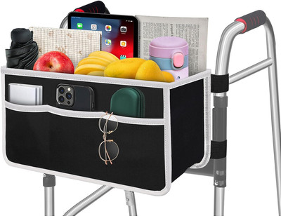 Walker Bag,Foldable Equipped with 6 Elastic Straps, Stronger than Other Walker B