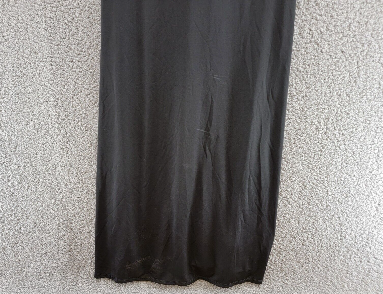 Lauren Ralph Lauren Chain-Strap Twisted-Back Gown Womens 6 Black V-Neck Pullover - Picture 4 of 15