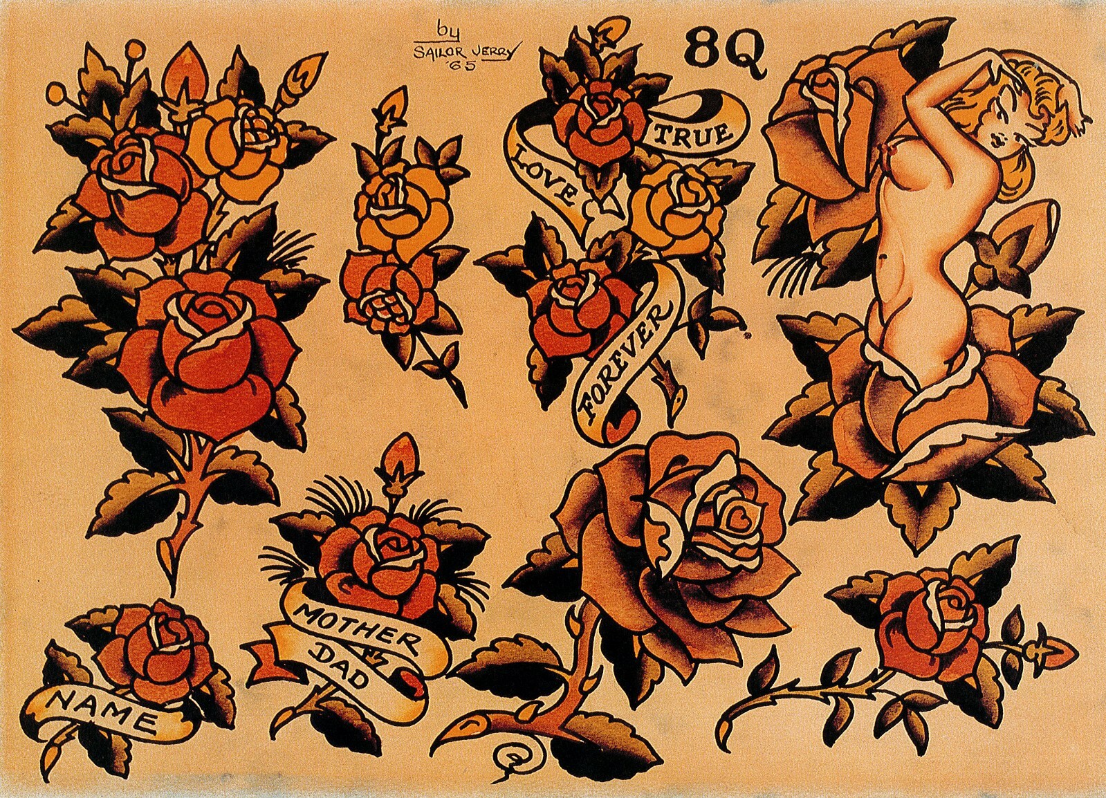 Sailor Jerry Tattoo Flash 1 & 2 セイラージェリー Sailor Jerry Tattoo Flash Volume 2 - メルカリ