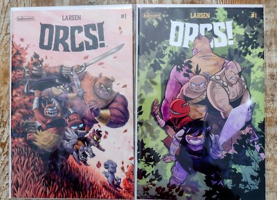Orcs #1 By Larsen Lot Of 2 Cover Variants BOOM