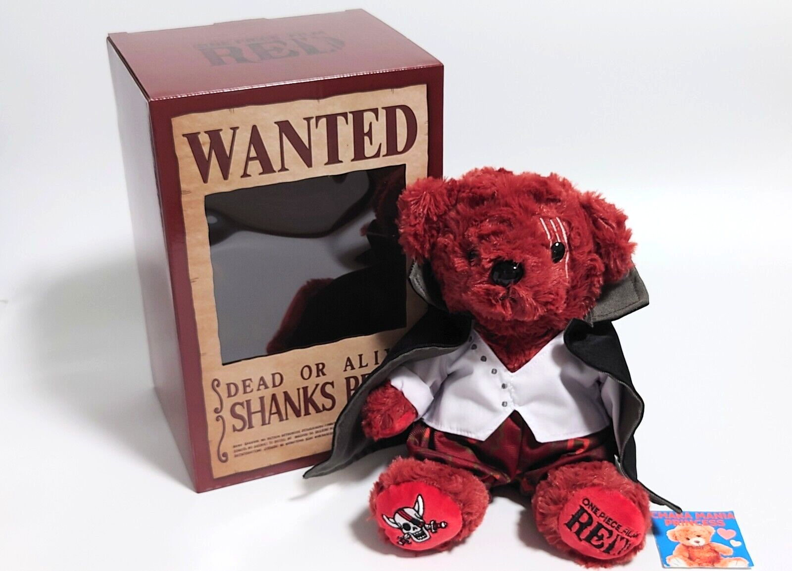 ONE PIECE FILM RED Shanks Teddy Bear Plush Doll 8.7 in. w