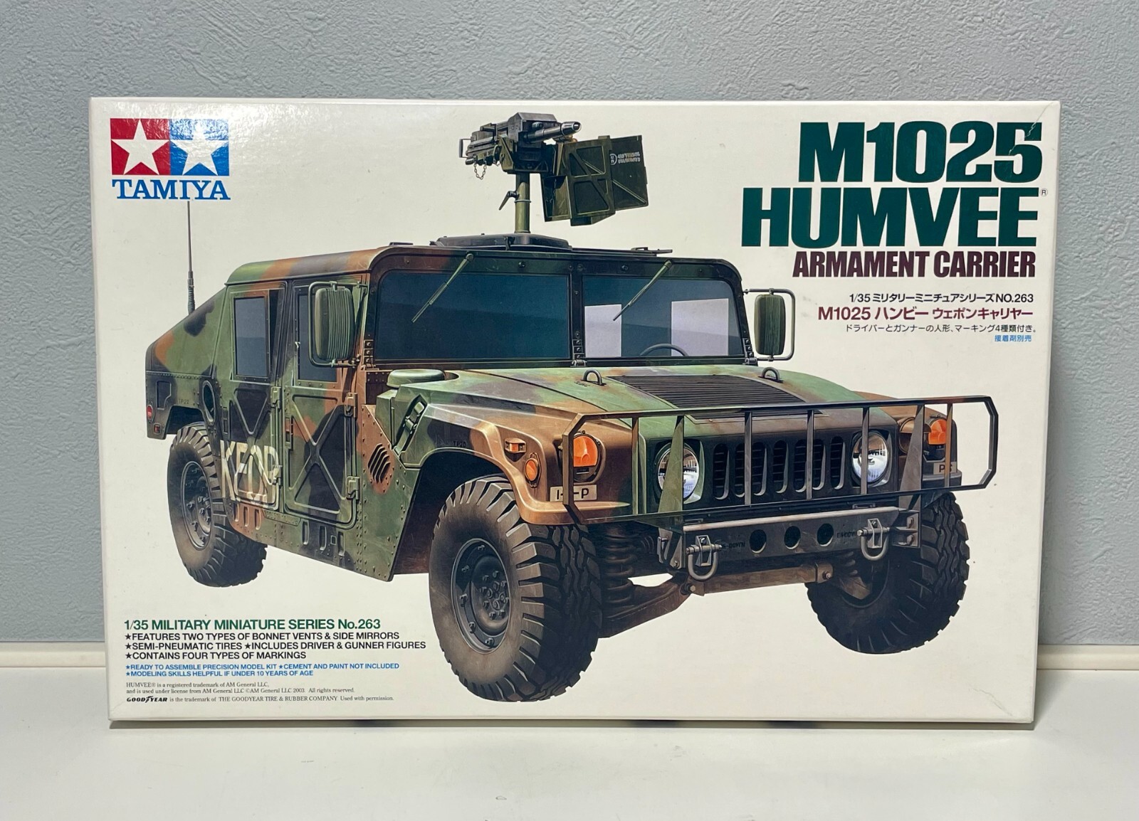 TAMIYA M1025 HUMVEE アーマメントキャリア TAMIYA 35263 1/35 Scale Kit M1025 HUMVEE ARMAMENT CARRIER | eBay