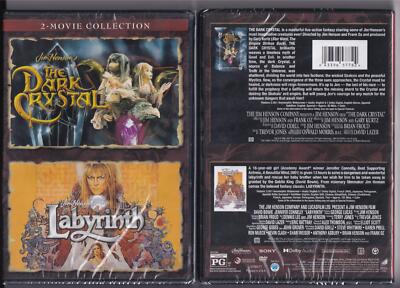 The Dark Crystal / Labyrinth DVD Double Feature Jim Henson David Bowie NEW SEALE