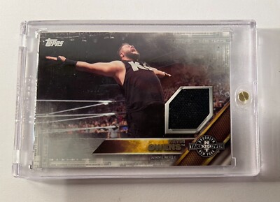 2016 Topps WWE NXT Takeover: Brooklyn 2015 Mat Relics Silver /25 Kevin Owens