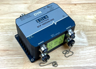 Sola SCP 102D24X-D02 Enclosed Power Supply, Dual Out, AC-DC, 24 VDC