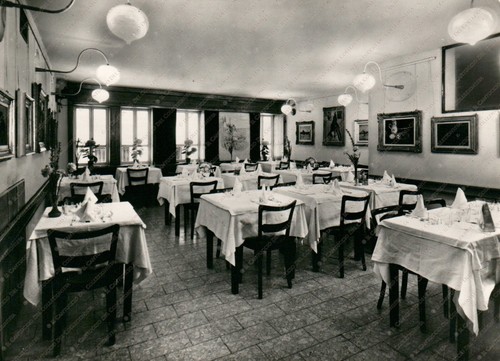 VENEZIA Piazza S. Marco Trattoria alla Colomba Cartolina fotografica - Picture 1 of 2