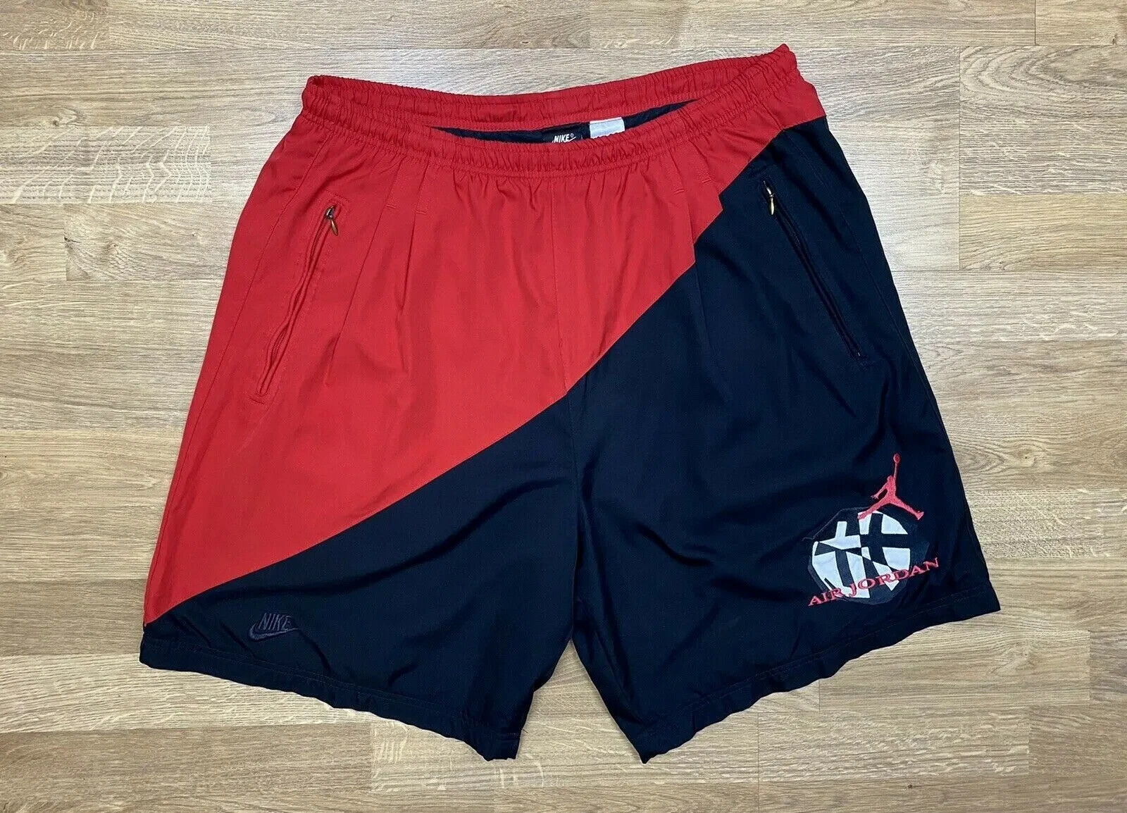 激レア 90s NIKE AIR JORDAN shorts USA古着 NIKE AIR JORDAN BASKETBALL VINTAGE SHORT GLANZ COTONE HOSE