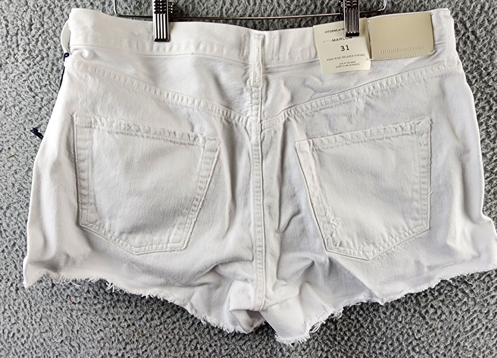 Citizens of Humanity Marlow Vintage High Rise Denim Shorts Women's 31 Polish~ - Picture 13 of 15