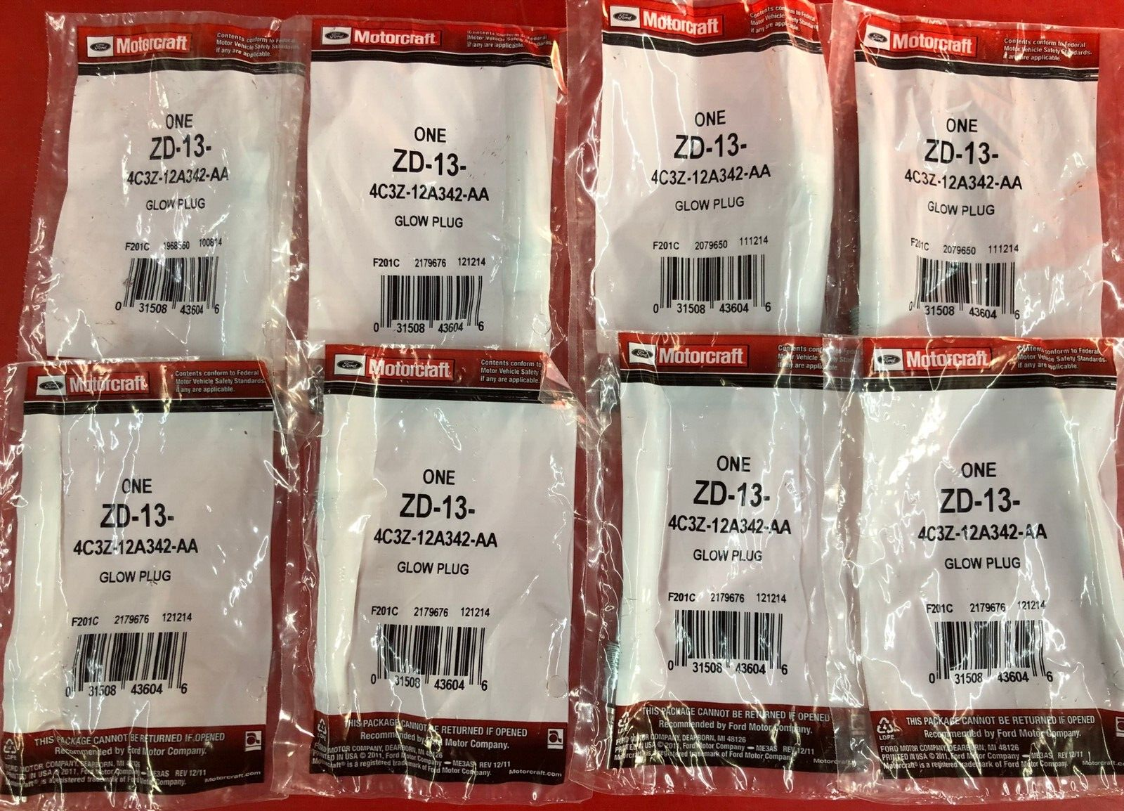 Radhlbniu 8 Pcs Diesel Glow Plugs Compatible With 2004 2007