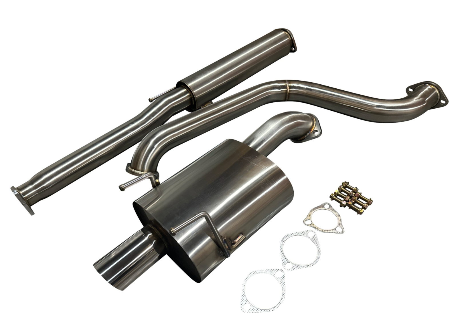 HST MUFFLER HONDA シビック用　EG4 新品 ZEROFIGHTER STRAIGHT MUFFLER REAR For HONDA EG4 EG5 EG6 EJ1