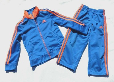 bright orange adidas tracksuit