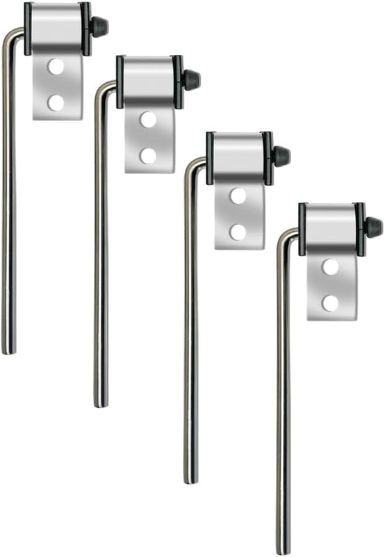 4 Pack Universal Stainless Steel Exhaust Hanger Rod Weld on Heavy Duty Exhaust Bracket Hanger - 3/8
