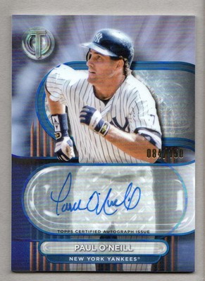 2024 Topps Tribute Baseball Autographs Blue #TAPO Paul O'Neill Auto /150