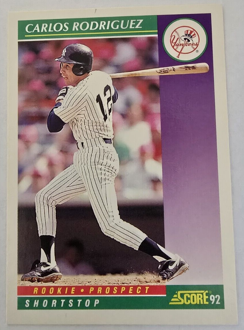 Carlos Rodriguez, 1992 Score Rookie, New York Yankees