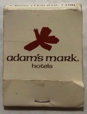 Adam's Mark Hotel Huston, Texas. Matchbook (Missing Matches) (D1)