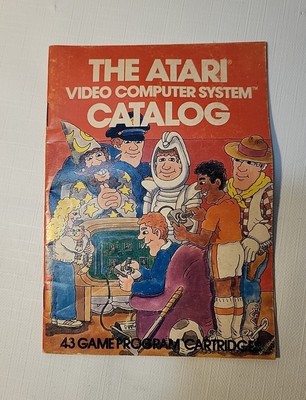 Vintage Atari Video Computer System 43 Game Program Red Small Catalog 5'' X 7''
