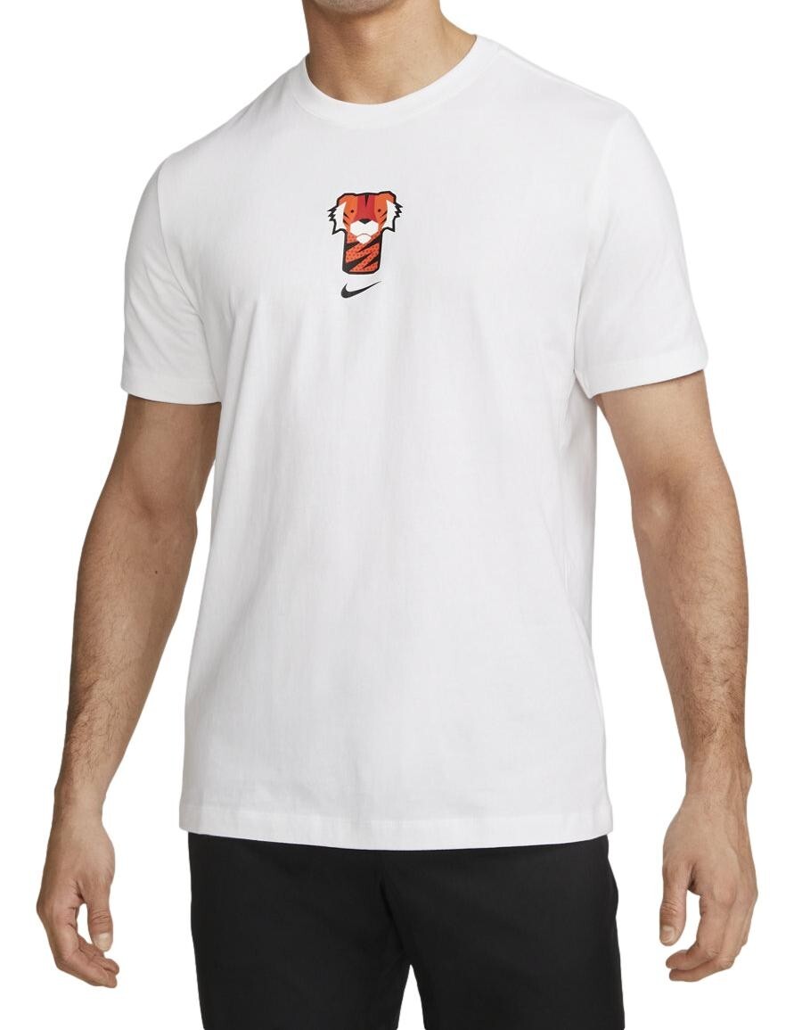 Size SM - Nike Men's Tiger Woods 'Frank' Golf T-Shirt (White) DR7721-100
