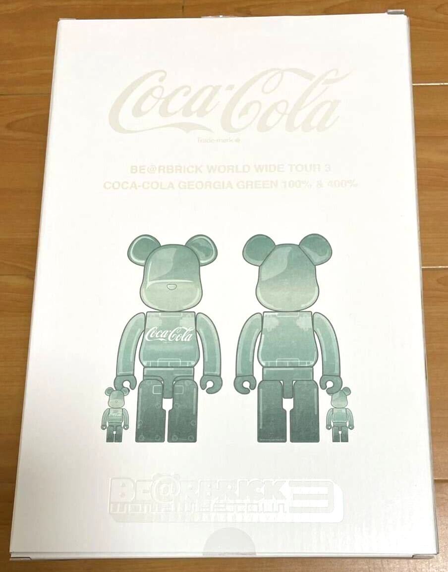 MEDICOM TOY BE@RBRICK Coca-Cola GEORGIA GREEN 100％ & 400