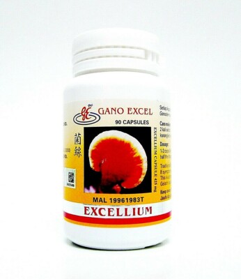 1 Bottle Gano Excel Excellium 90 Capsules Ganoderma Lucidum Lingzhi Reishi 