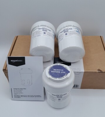 Lot of 3 - Amazon Basics Replacement for GE MWF Refrigerator Water Filter