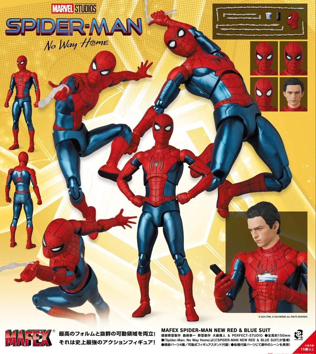 SPIDER-MAN NO WAY HOME (NEW RED BLUE SUIT) FIGURE MEDICOM