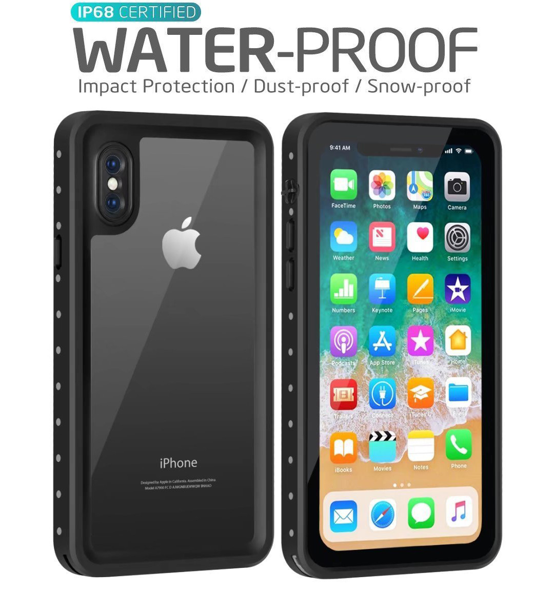 For IPhone 10 Waterproof Case