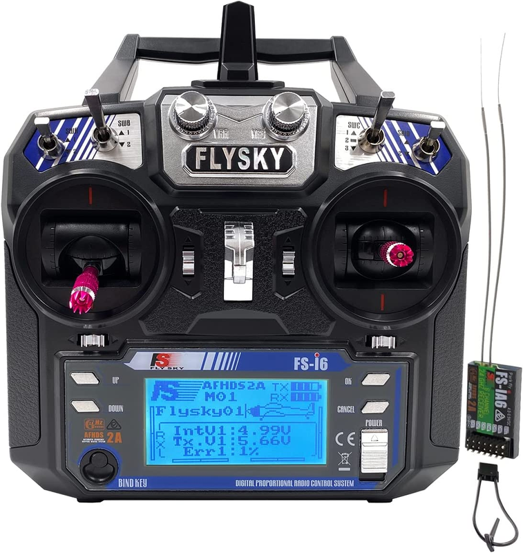 RC Transmitter - Model_2, Controller with FS-iA6 Receiver "FS-i6 6CH 2.4GHz