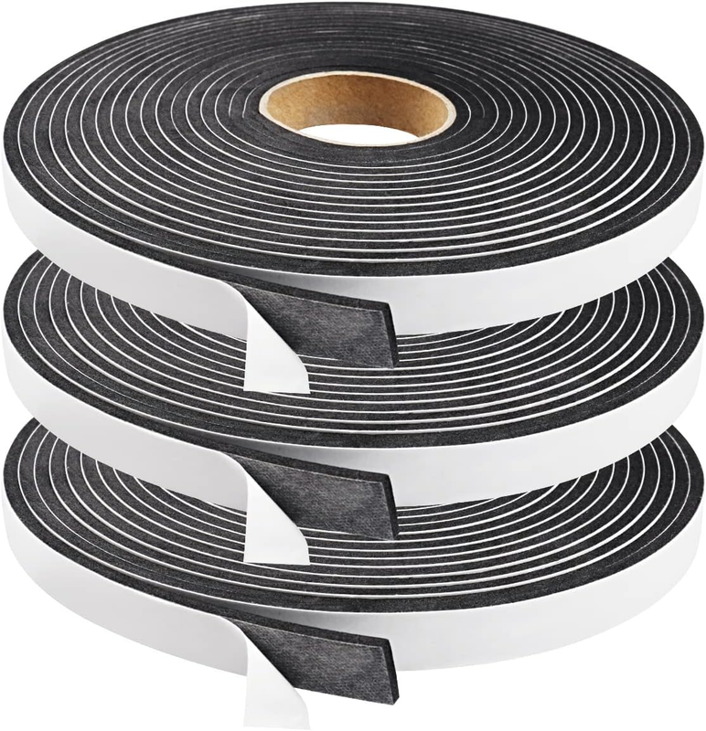 Seal Foam Tape,1/2 Inch W X 1/8 Inch T Weather Stripping for Door and Window,Hig