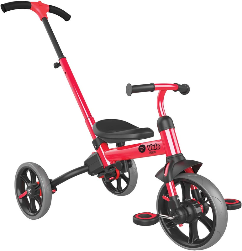 Yvolution 4 in 1 Toddler Trike Y Velo Flippa Push Tricycle Toddler Balance Bike