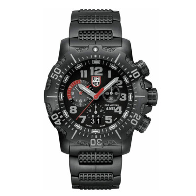 Luminox ANU 45mm Chronograph Steel Black Dial Quartz Mens