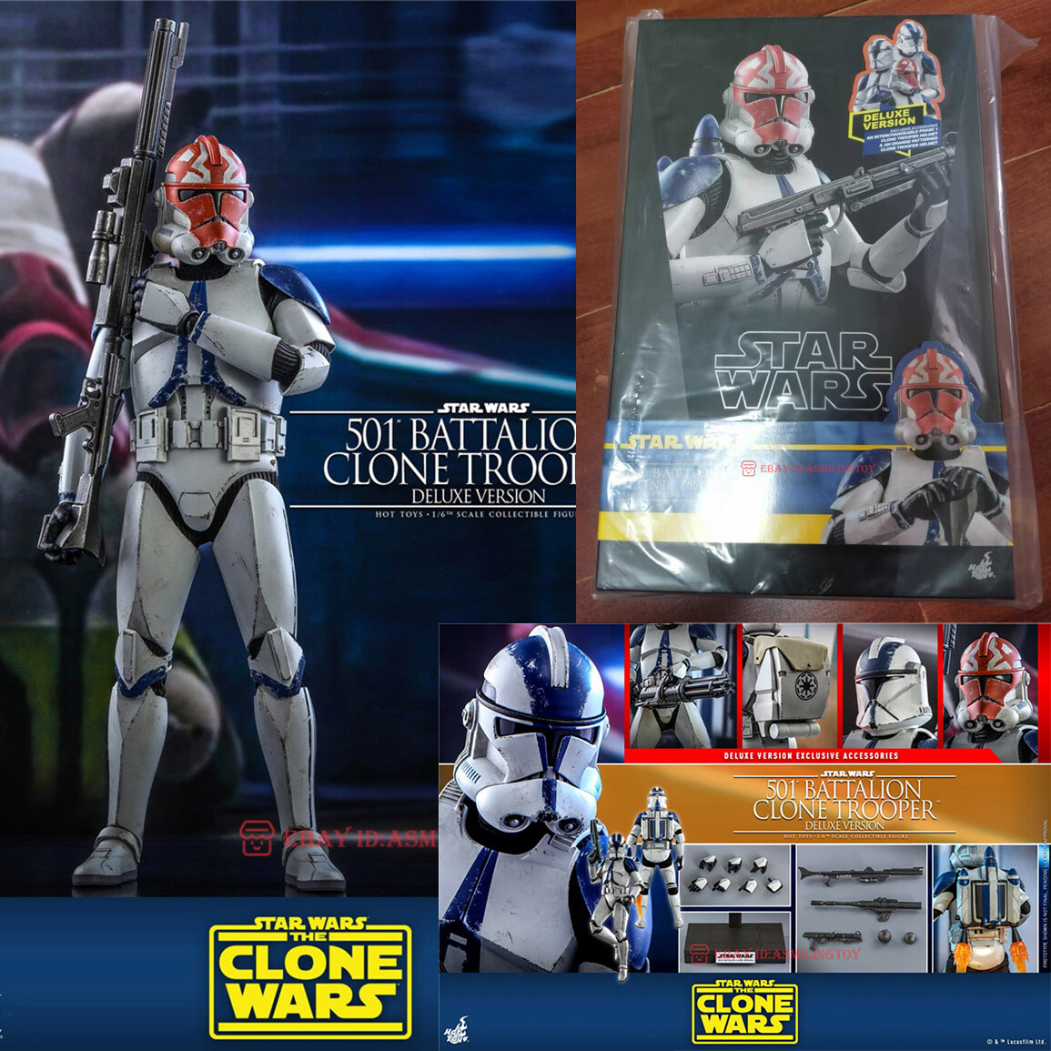 Hot Toys TMS023 Star Wars 501st Battalion Clone Trooper