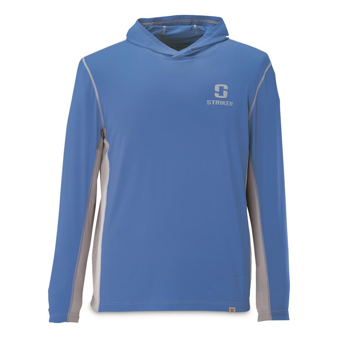 Толстовка Striker Mens Alpha Brrr Sun Hoodie - Storm сине-серая Размеры Мужские L - 2XL НОВИНКА!
