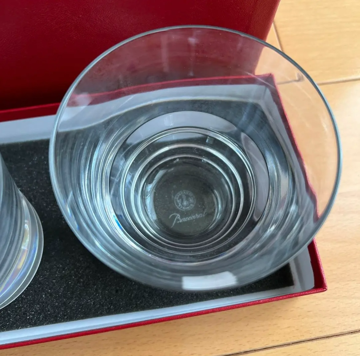 Baccarat Tumbler Vega Crystal Rock Glass pair 200cc Set of 2 with Box