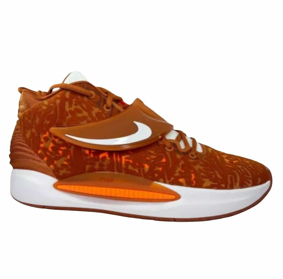 

Мужские кроссовки Nike KD 14 TB Promo Texas Longhorns Desert Orange White DM5040-801 размер 9,5, Оранжевый, Nike KD 14