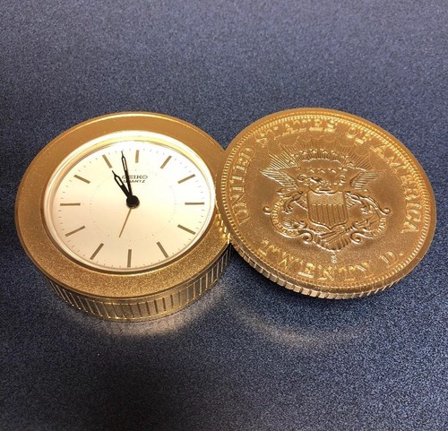 Seiko Quartz Alarm Clock United States of America -Twenty Dollars NEW BATTERIES