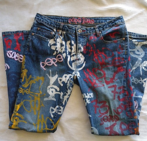 Vintage Style Pepe Jeans UK Unisex Sz 33/33 Denim pants Rare