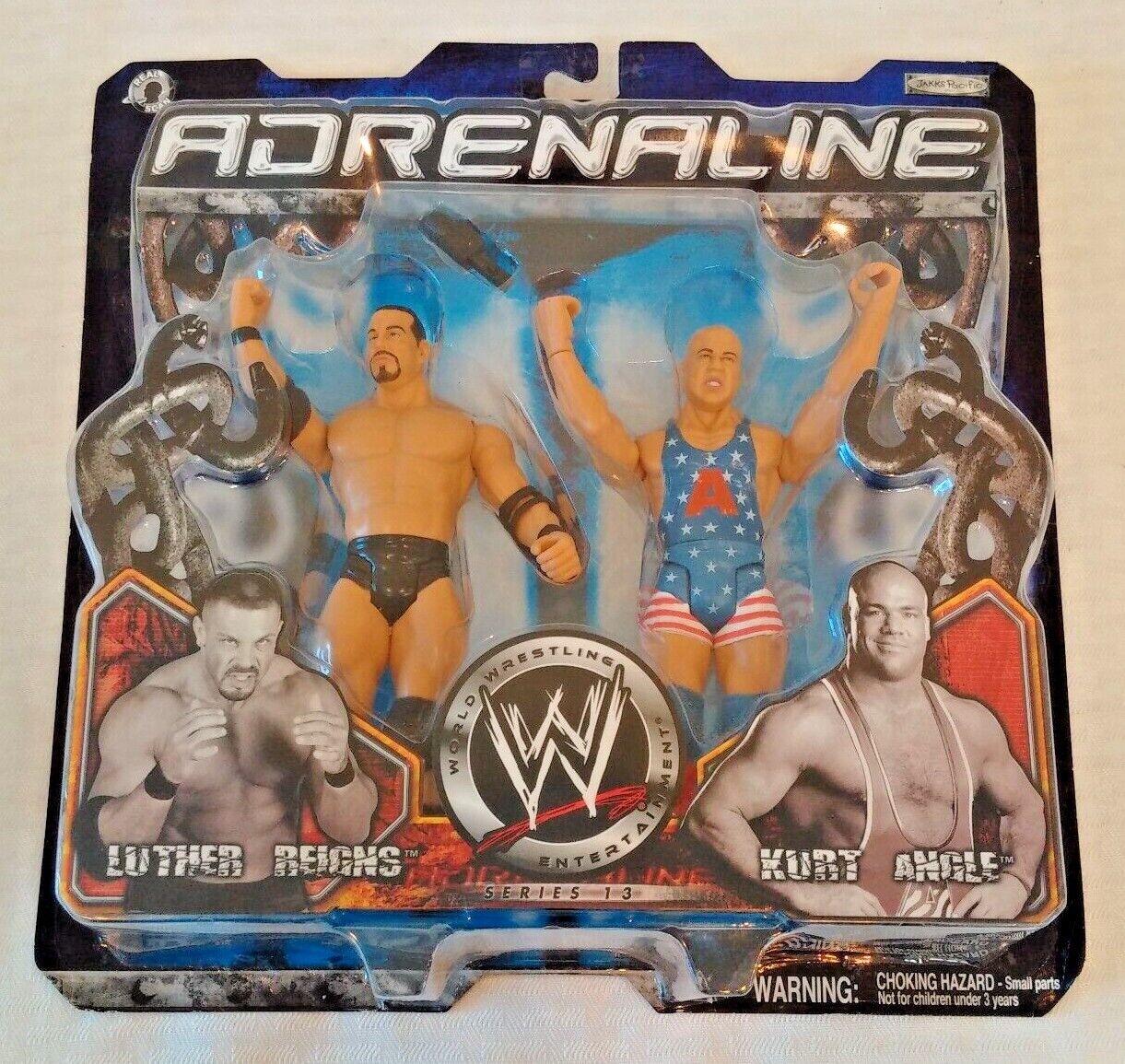 WWE Jakks Wrestling Figure MIB 2 Pack WWF Tag Adrenaline 13 WWE Jakks Wrestling Figure MIB 2 Pack WWF Tag Adrenaline 13