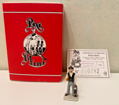 Figurine en plomb Pixi Le Français baguette Mini civils 30 mm 2602 vintage used