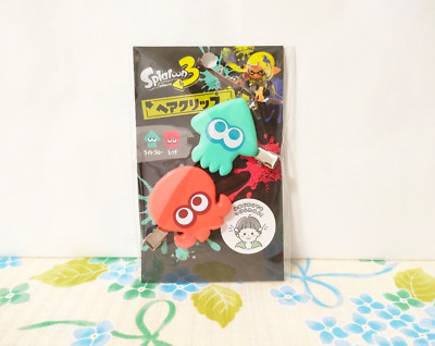Splatoon 3 Hair Clip Hair Accessory Light blue Squid Red Octopus 2pcs Brand New!