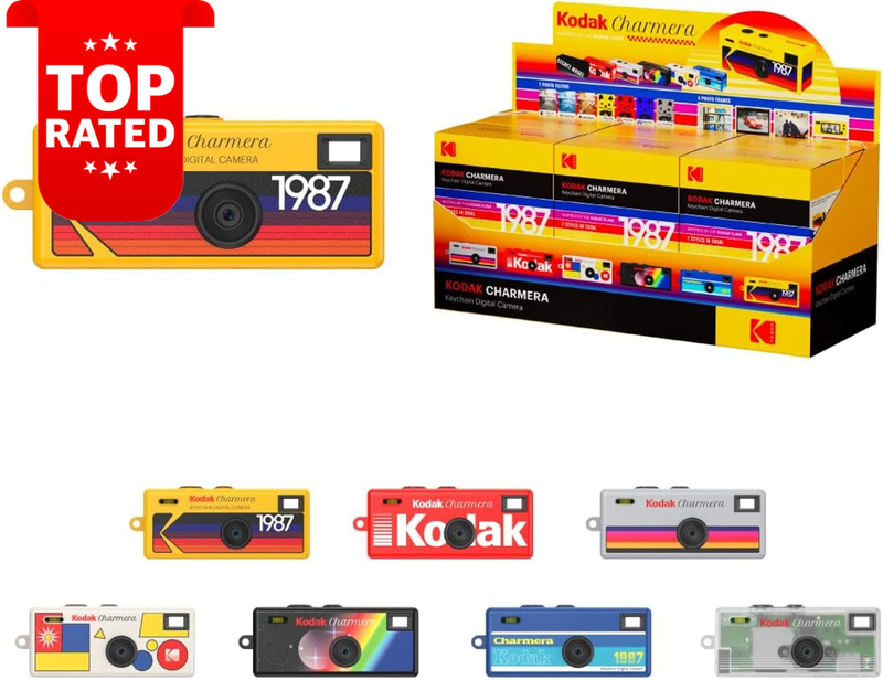 CHARMERA Keychain Mini Digital Camera Collectable Blind Box Single Box (1PC)