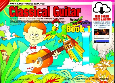Progressive Classical Guitar Book 1 free online video and audio   Connie Bull