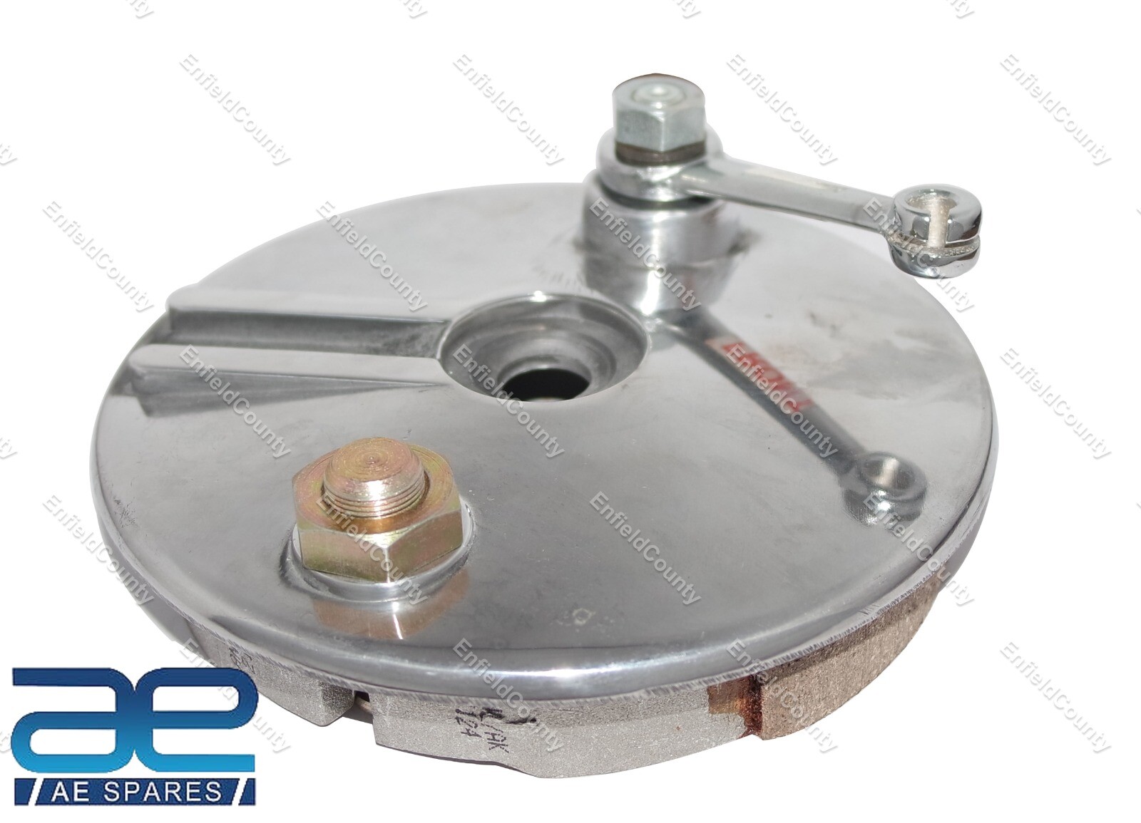 Fits Royal Enfield Complete 6.5 Inch Early Model Front Brake Assembly 