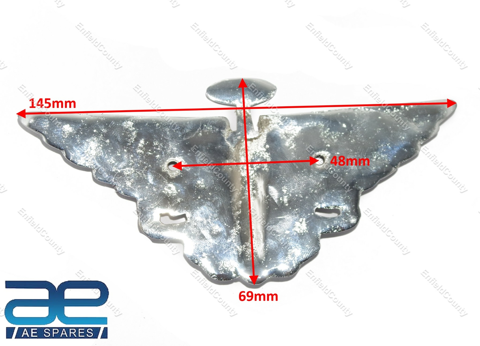 Fits for Vintage Austin Car Bonnet Steel Chrome plated Badge Logo Emblem 
