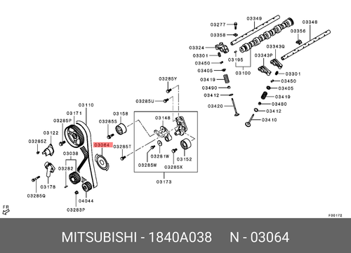 Genuine OE BladeCrank Angle Sensing 1840A038 for Mitsubishi